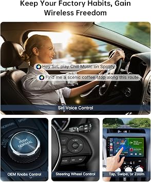 Wireless CarPlay Adapter for iPhone, Convert Wired to Wireless, Small Size