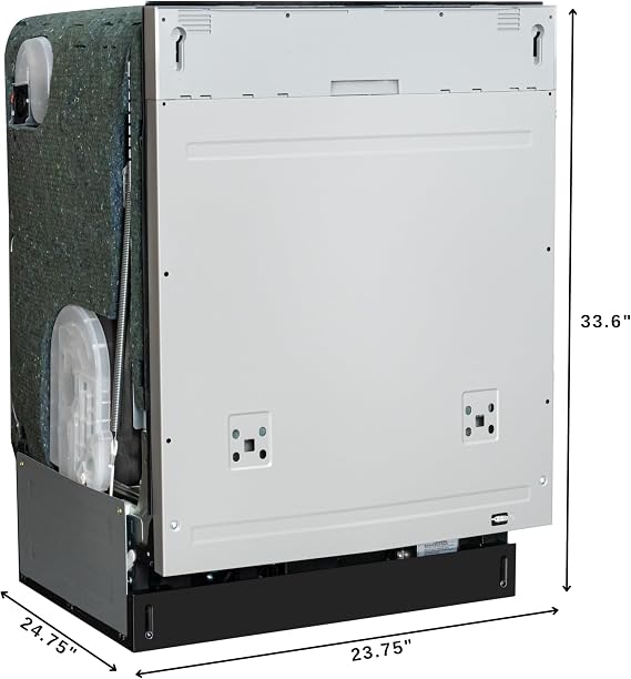 KoolMore 24 in. Panel Ready 14 Place Settings 45 DB Dishwasher in Stainless-Steel, UL and Energy Star Certified (KM-DW2445-PR)