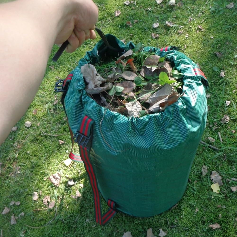 Bolsa para residuos de jardín, bolsas gran capacidad, reutilizable, impermeable, LeafSack, contenedor basura para malas hierbas Bolsa para hojas