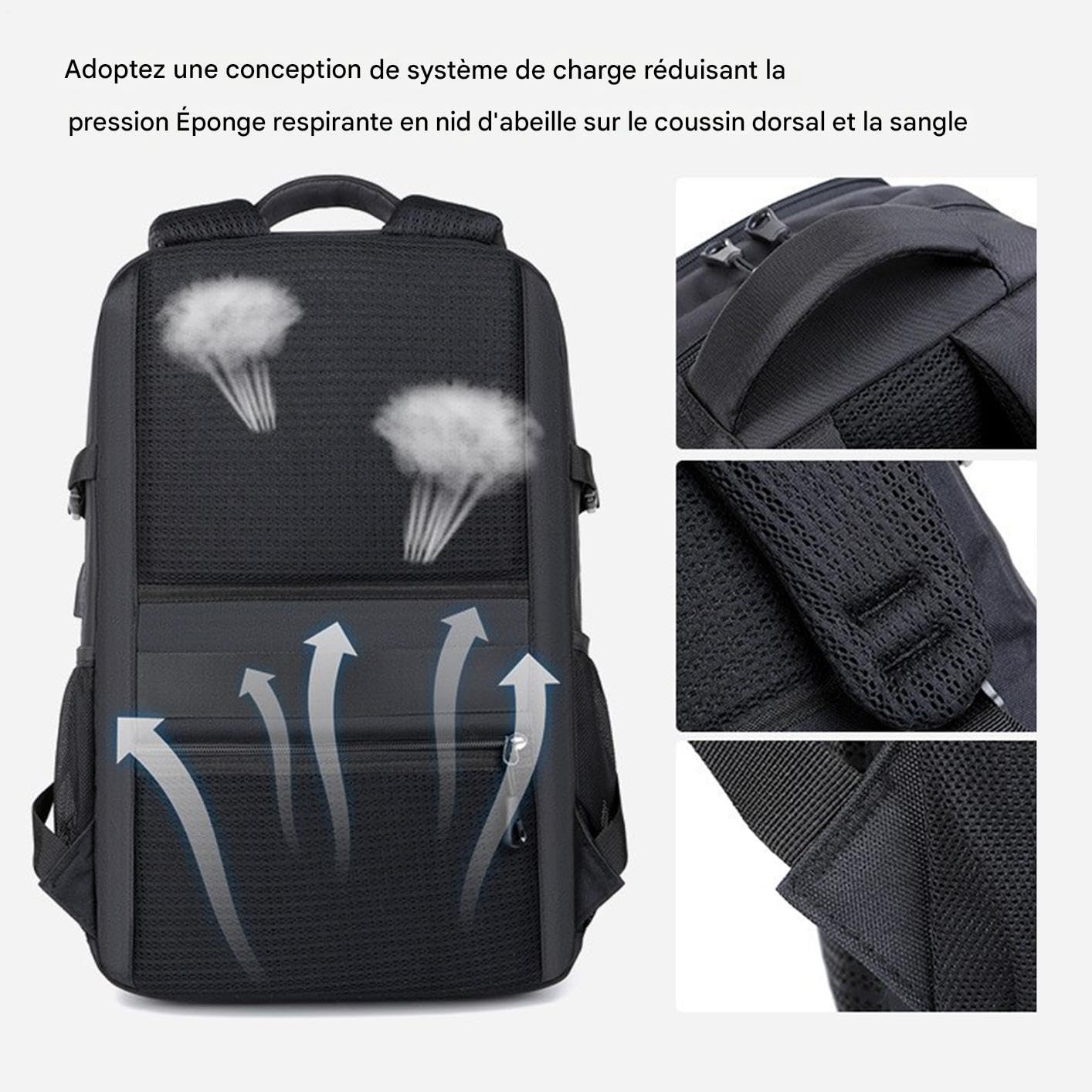 Générique Zaino per computer portatile da donna | Borse Aerate,Tracolla Casuale,per Professionisti d'affari Ufficio Viaggiatori Giocatori Insegnanti Riunioni Attività All'aperto