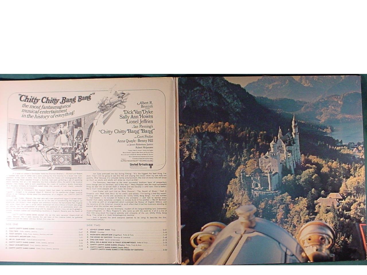Chitty Chitty Bang Bang Near Mint Original Soundtrack Stereo Lp & Gate-fold Cover - United Artists 1968