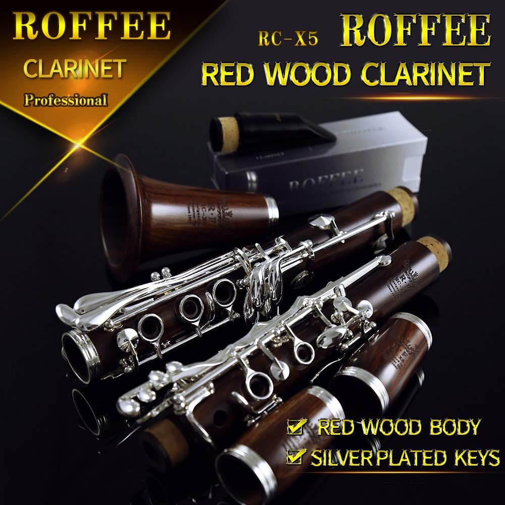X5 rosewood body silver plated 17 keys Bb tone clarinet