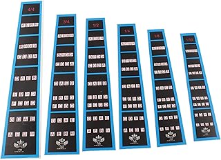 Jiayouy 6Pcs Violin Finger Guide Fingerboard Sticker Fretboard Marker Label Finger Chart for Size 4/4, 3/4, 1/2, 1/4, 1/8, 1/10 Violin Accessories