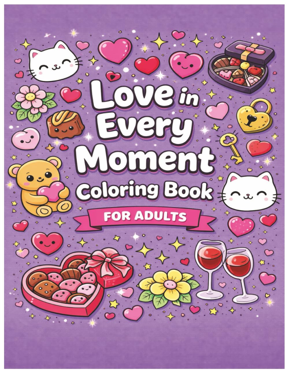 Love in Every Moment: Coloring Book for Adults – A Cozy, Stress-Relief Gift for Couples in Love