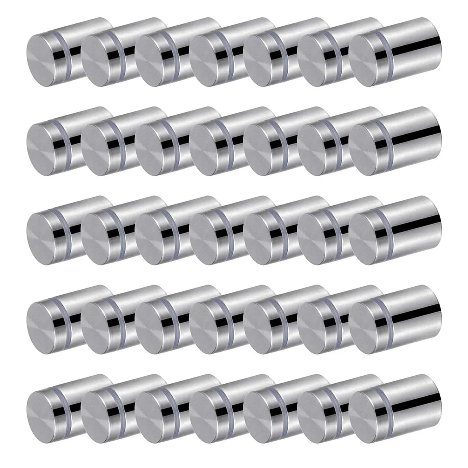 Mocowania dystansowe, śruby dystansowe ze stali nierdzewnej M2,5 * 8 srebrne do szklanych akrylowych paneli znakowych 50/100 szt.(100pcs)