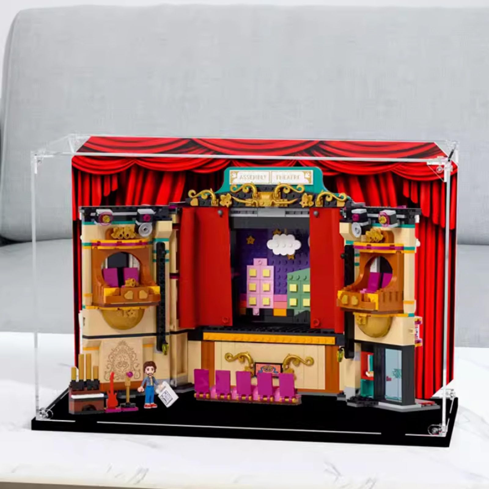 schoolmodel Acryl vitrine voor Lego 41714 Theater Schoolmodel, Stofdichte Display Box,  Opbergdoos, Transparante Doos, Bouwsteen Display Box voor Lego 41714  (alleen koffer, geen model) : Amazon.nl: Speelgoed & spellen
