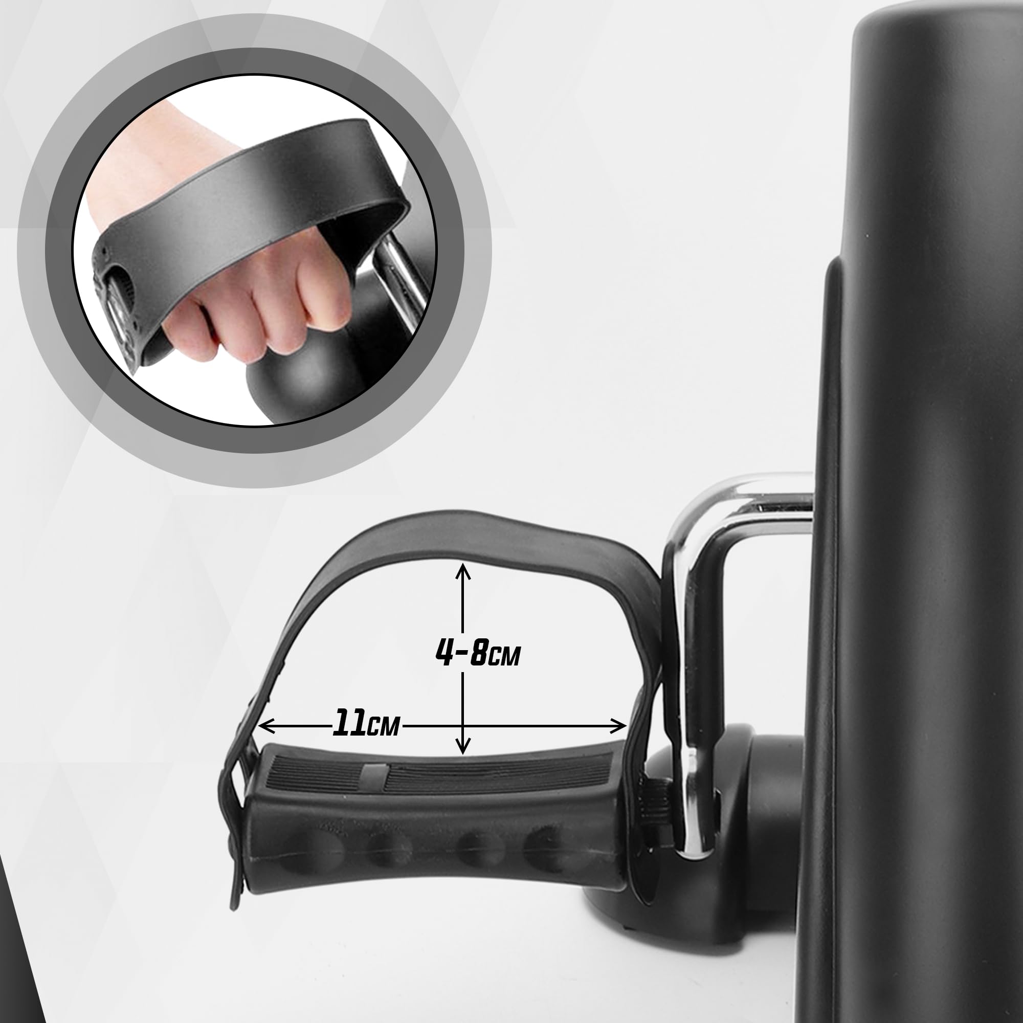 Bicicletta da Ufficio - Bicicletta da Seduta - Cyclette per Allenamento a Casa - Cyclette per Mobilità - Display LCD - Bicicletta Fitness - Nero