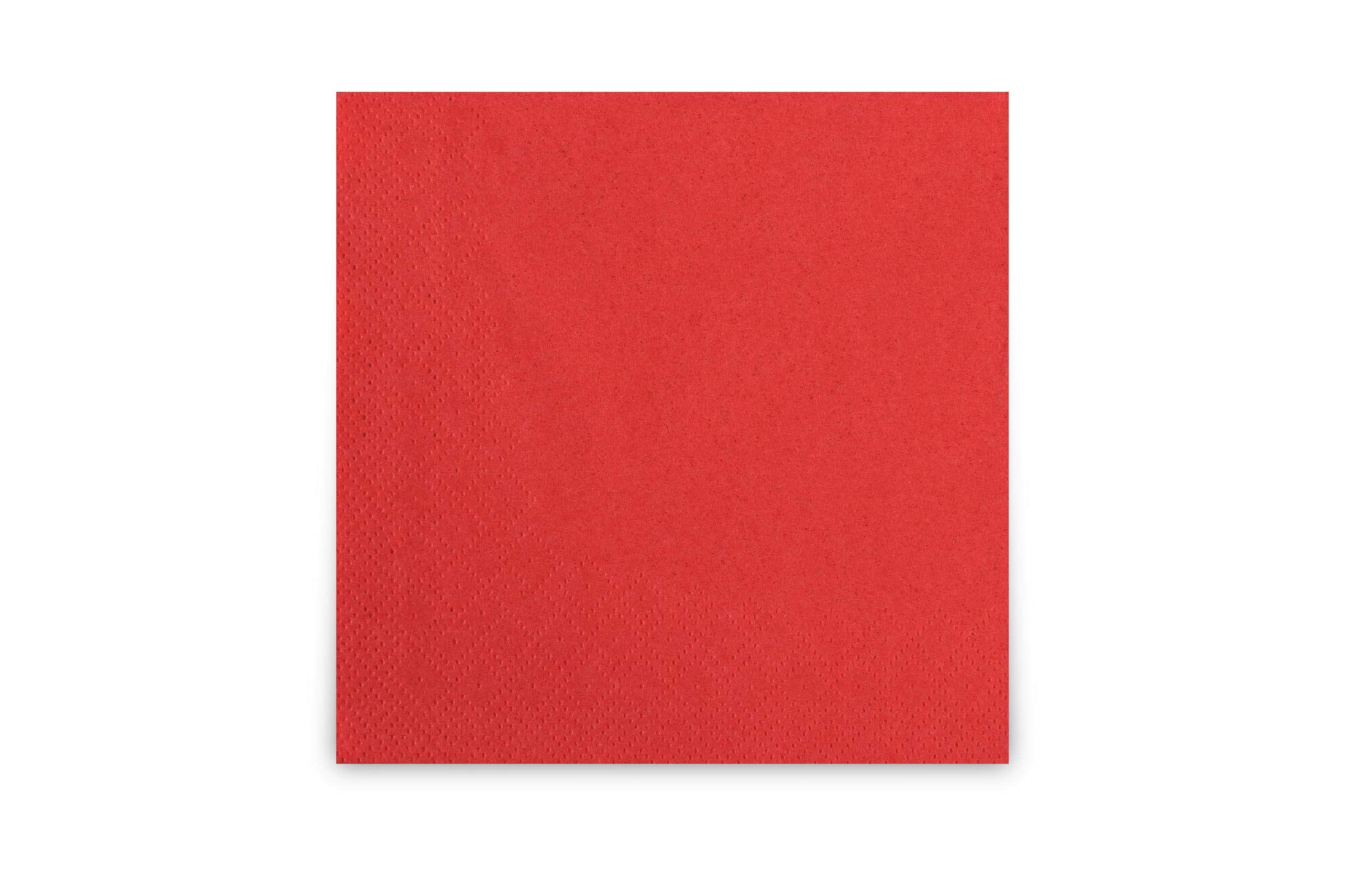 Funny - Tovaglioli da cocktail, 24 x 24 cm, 2 veli, colore rosso, 3600 pezzi