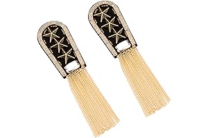 YTYKINOY: Star Tassel Link Chain Epaulettes Shoulder Boards Badge