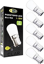 CLAR - Ampoule Frigo,Petite Lampe LED,Ampoule Machine a Coudre,Petite Ampoule LED,Ampoule Refrigerateur,Ampoule Lampe de Sel1,5W 230V 6000ºK (Pack 5)