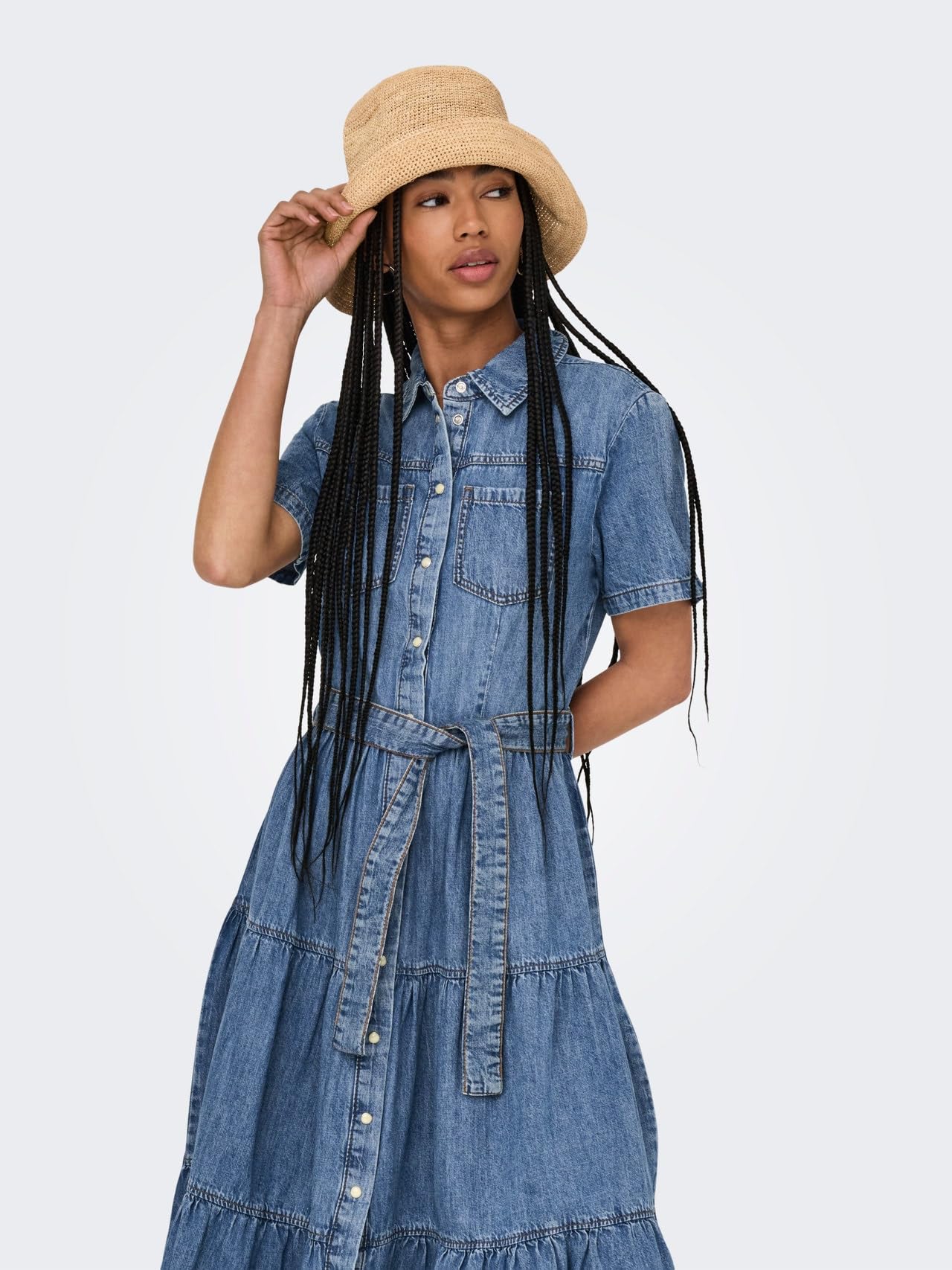 ONLY Female Jeanskleid ONLALIYAH Langes Kleid | Denim Dress