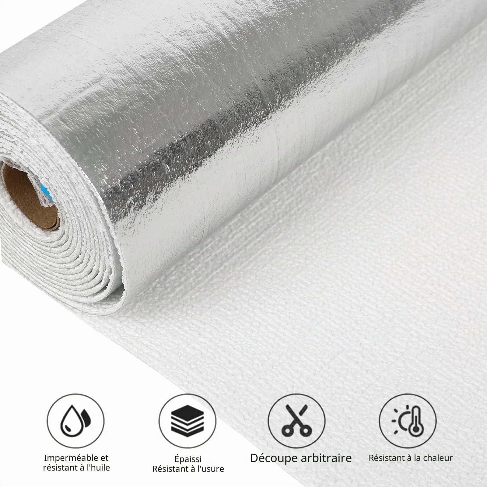 Papier peint autocollant 3D 0,5 x 10 m Papier peint Brique Feuille d'aluminium Isolant Autocollant Mural Résistant à l'eau Panneaux muraux Stickers décoratifs pour salon