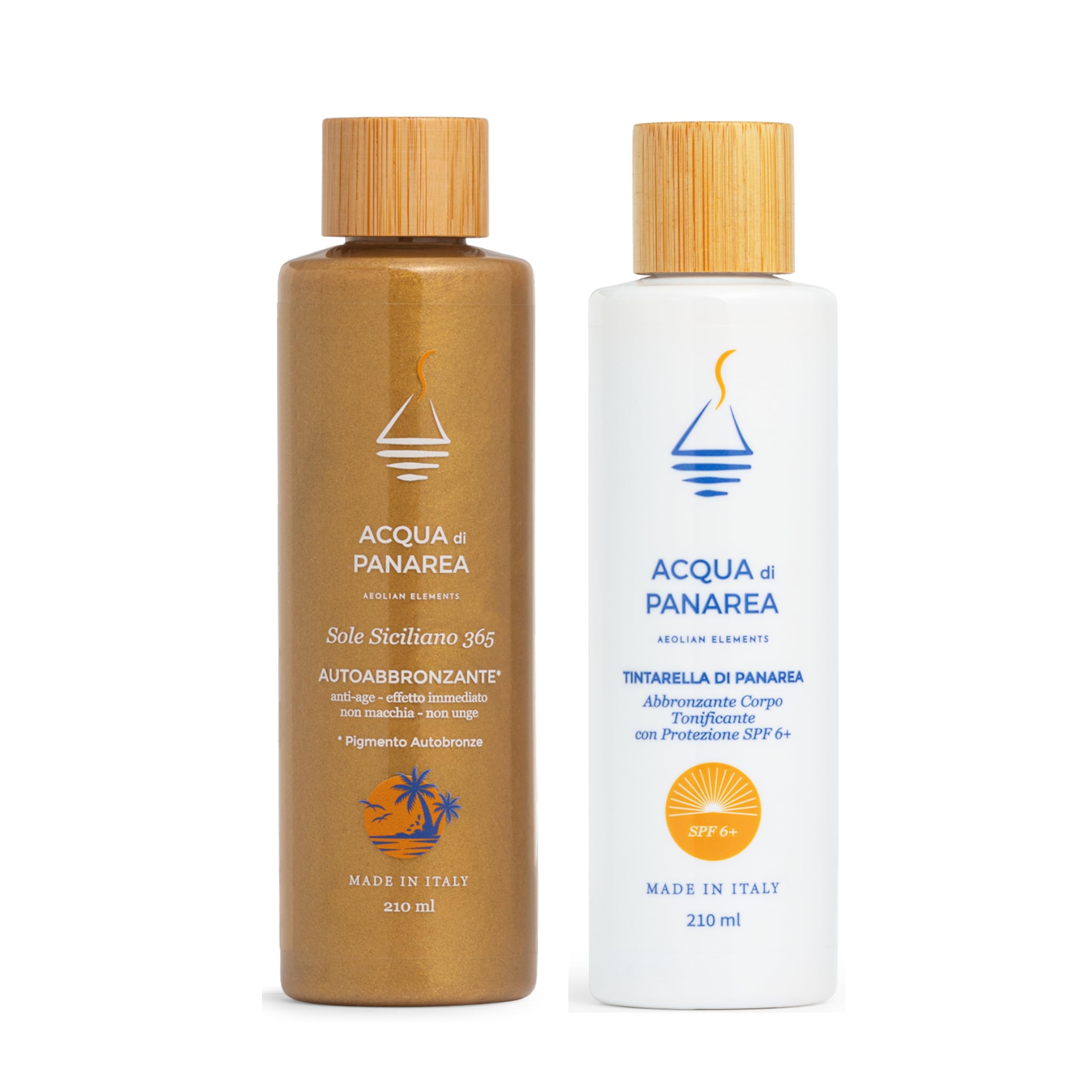 Bundle Super Acceleratore Di Abbronzatura, Abbronzante corpo tonificante Tintarella di Panarea & Sole Siciliano 365 Siero Crema Autoabbronzante Viso e Corpo Illuminante