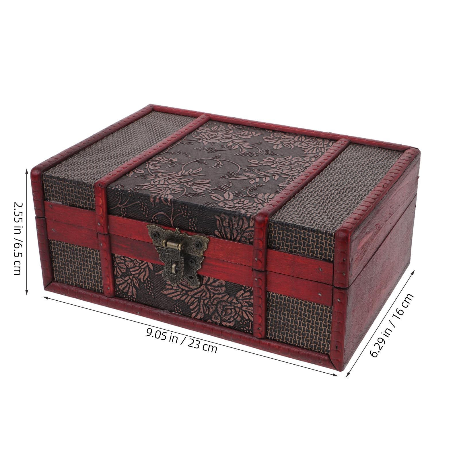 Alasum Bibelbox mit Schloss Dekorative Aufbewahrungsbox für Schmuck und Kleinigkeiten Vintage Holzbox Schützende Haushaltsbox für Zuhause und Kirche