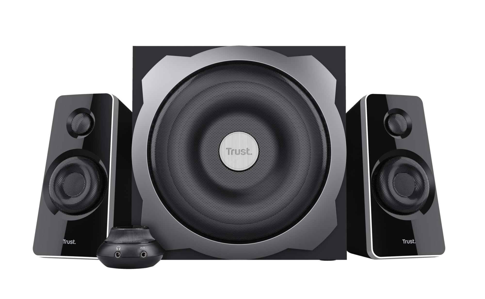 Trust Tytan 2.1 Speaker Set - PC luidspreker met subwoofer, 120 Watt, zwart