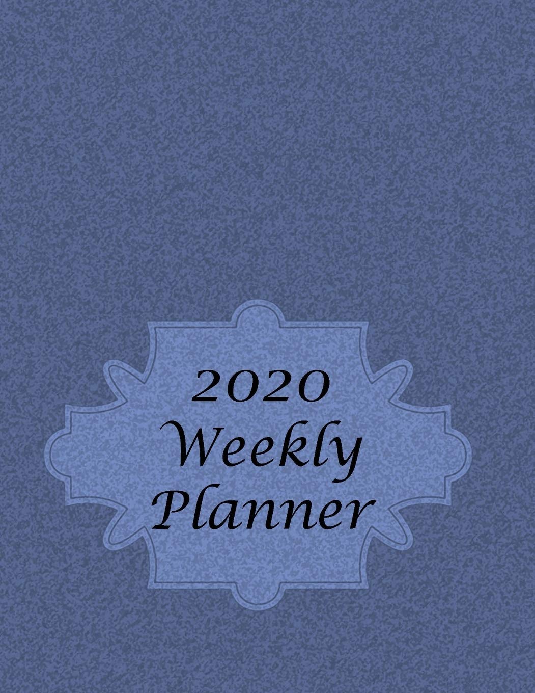 2020 Weekly Planner: Jan 1 thru Dec 31 2020: 2 day Weekly layout includes notes alerts daily and next week planning, Monthly calendar layout includes birthdays notes priorities goals - Blue Denim