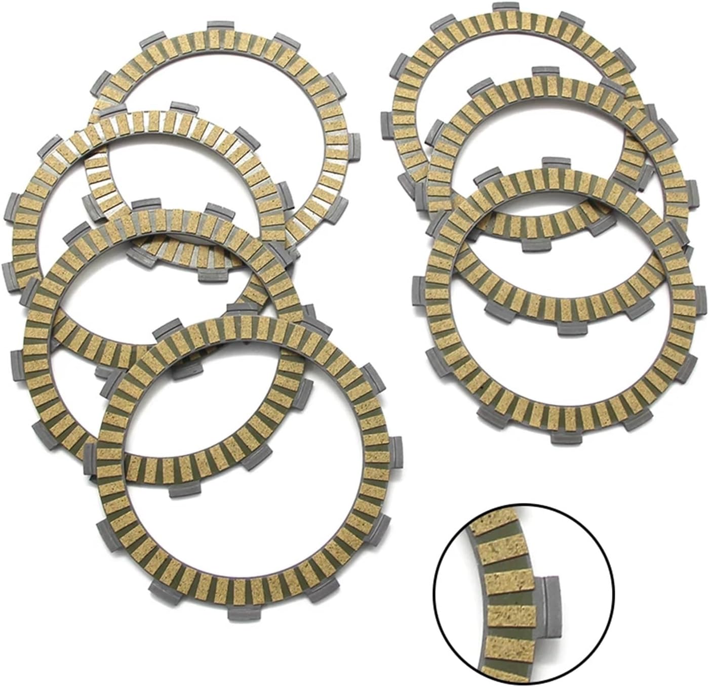 Compatible with KTM 125 MXC EGS EXC (2T) Six Days SX 144 Supermoto SXS 150 (USD) 200 50332011000 Motorcycle Clutch Friction Disc Plate Kit
