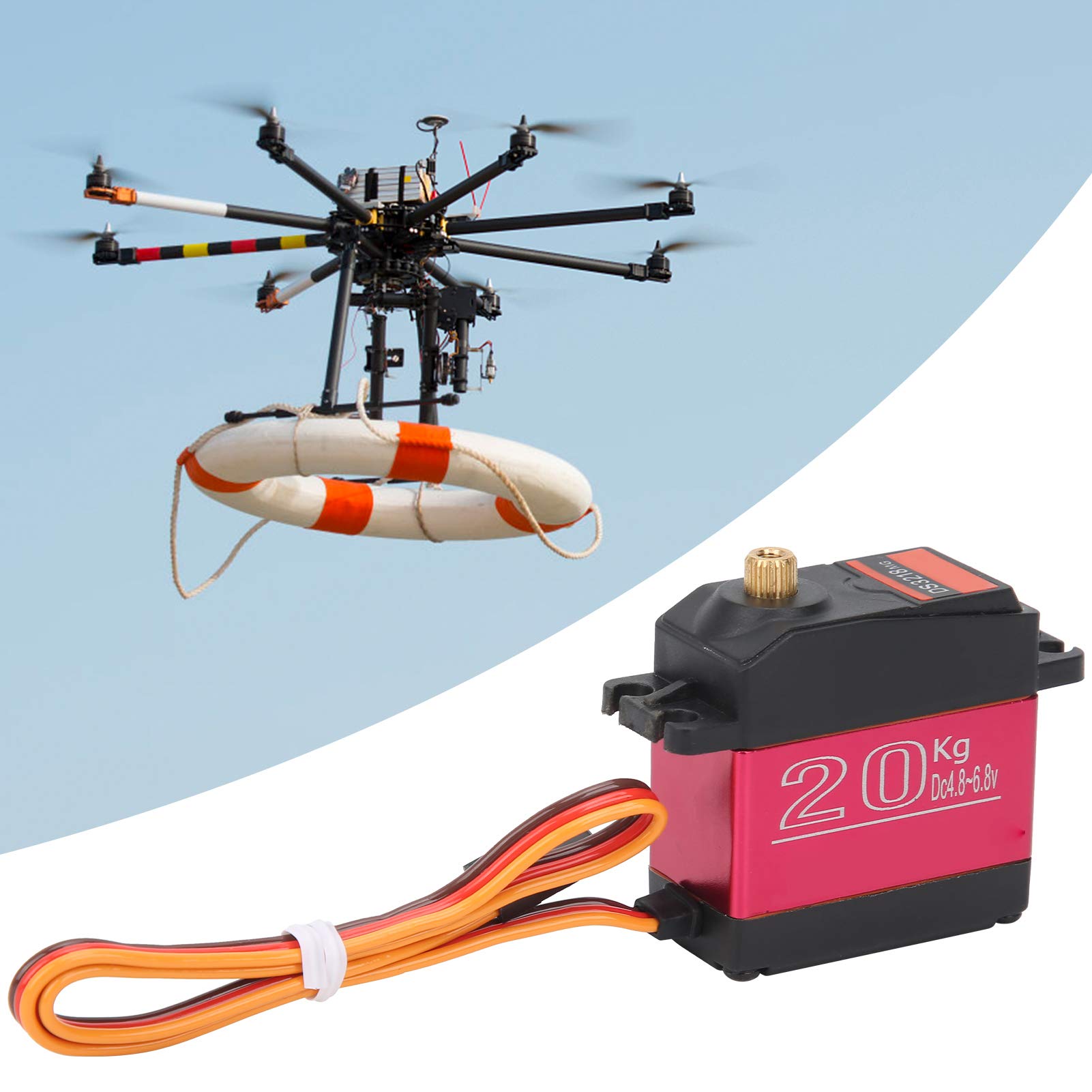 DS3218MG 20 kg digitales Servo, sehr langlebig, wasserdicht, für RC-Fahrzeuge