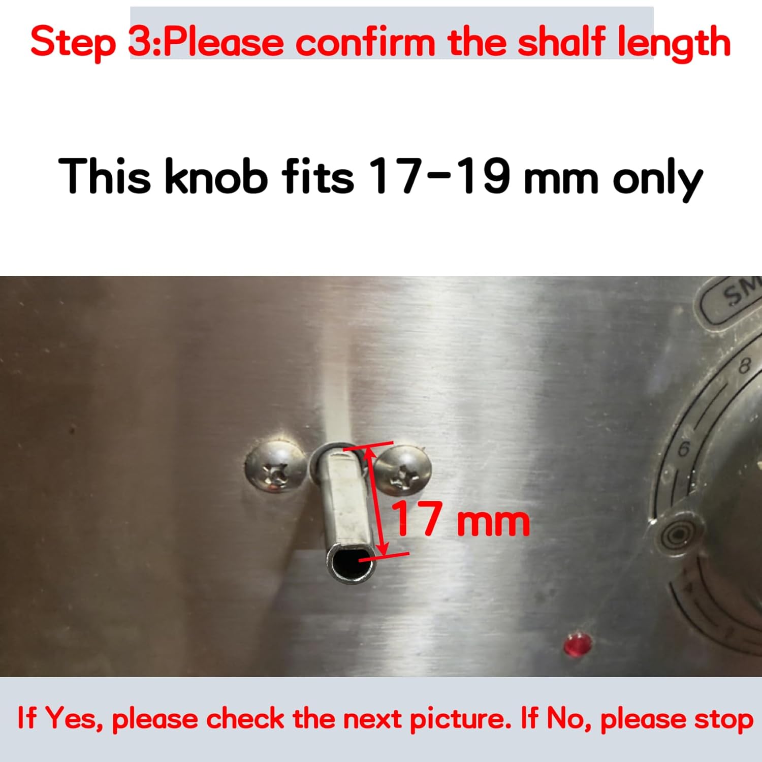 Sieri NX58M6630SS NX58M6650WS NX58M6630SG NX58R6631SS NX58R6631SG NX58M6650WG NX58R6631ST Knob for Samsung Gas Stove Replacement Knobs for -DG94-02141B,Check Fig.2 for knob D-Hole Orientation