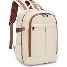 40x30x15cm Personal Item Bag Underseat Travel Backpack 17x13x6 Inches Underseat Personal Item Bag for Airlines Lightweight Carry on Luggage Flight Approved for College Weekender Beige
