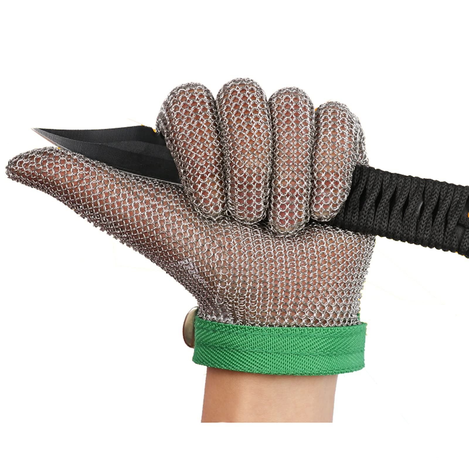 Gartenhandschuhe Schnittfeste Küchenhandschuhe Für Die Sicherheit In Der Küche, Drahthandschuhe Aus Metallstahl In Lebensmittelqualität, Zum Schneiden Und Schneiden Von Gartenarbeiten Im Freien, 6 Grö