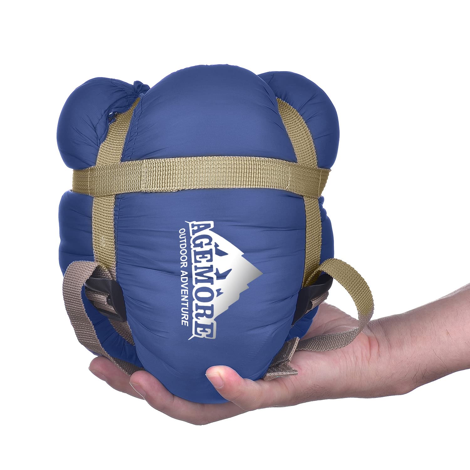 AgemoreUltralight Warm Weather Envelope Sleeping Bag, Lightweight Waterproof Compact Sleeping Bag, for Spring Summer & Fall, 75L X 30W Fit for Kids Teens Or Adults Outdoor Camping & Backpacking