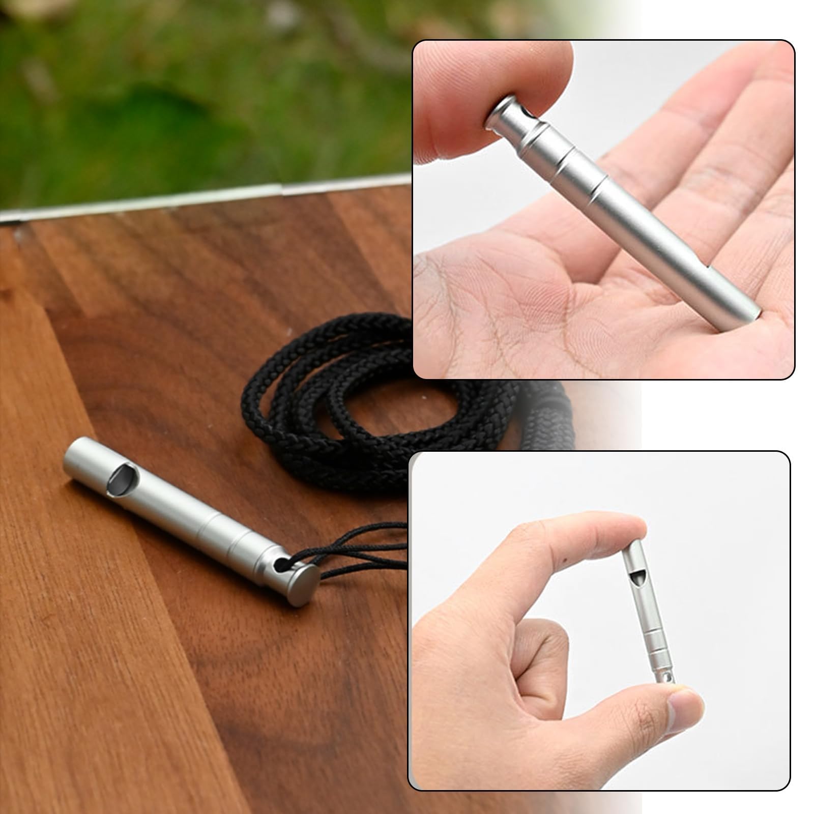 Raheem Titan Trillerpfeife Laut Notfall Signalpfeife 120 dB Notfallpfeife mit Schlüsselanhänger Loud Whistles Emergency Whistles für Outdoor-Camping Wandern Bootfahren Rucksackreisen Angeln