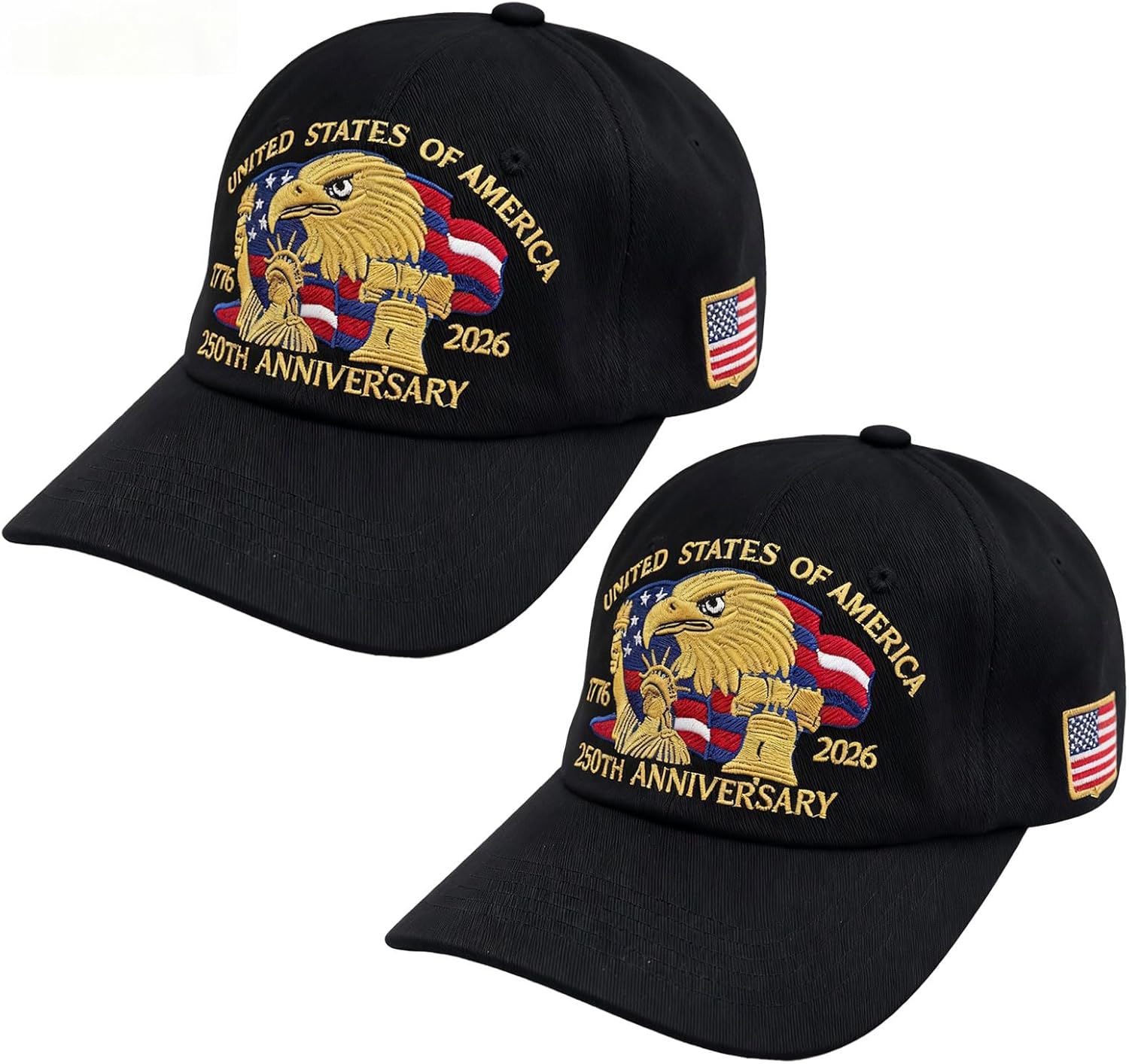 250 Anniversary USA hat, Patriotic Embroidered Baseball Cap, Patriot Cap 1776-2026 Bicentennial Gift for Men & Women