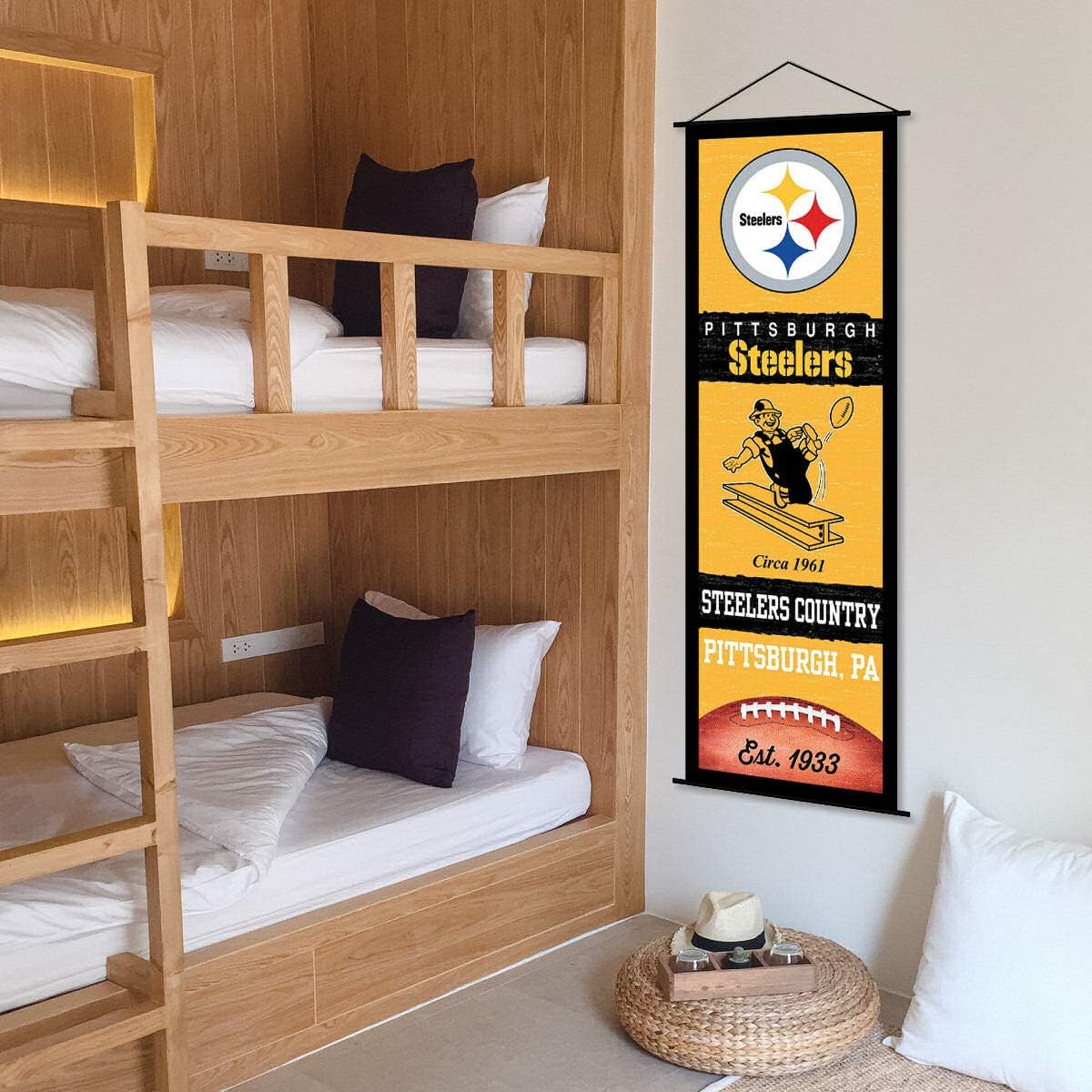 Pittsburgh Steelers Banner and Scroll Sign