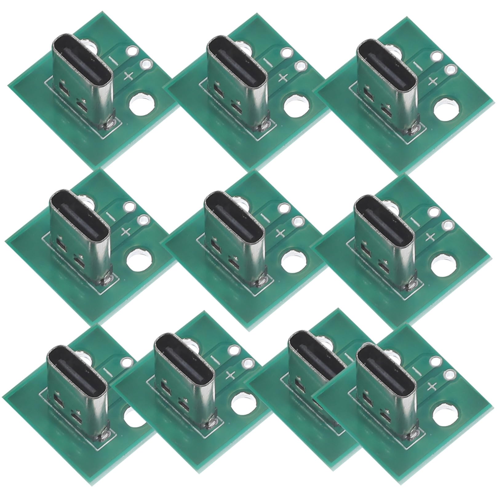 Placa convertidora USB Tipo C con diseño vertical de 6 pines para pruebas estables, 10 uds 8