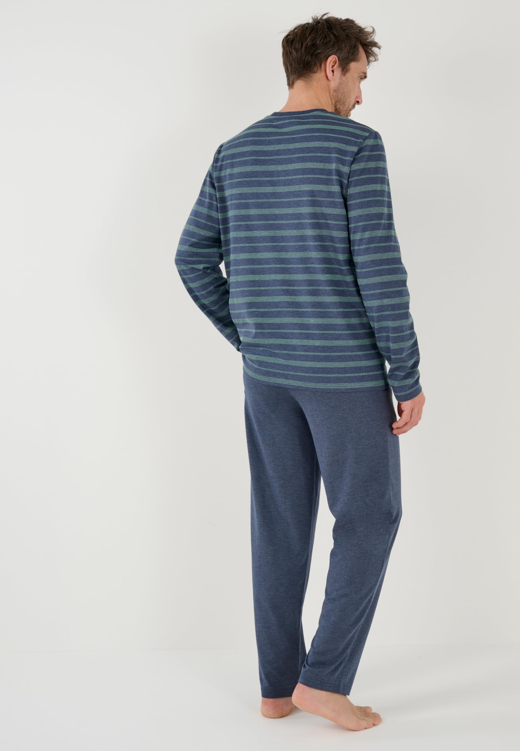Damart Pyjama Maille Jersey Thermolactyl Homme Bleu M