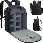 Sac à dos caméra avec support de trépied imperméable Camera Cases Photography Backpack pour DSLR caméra
