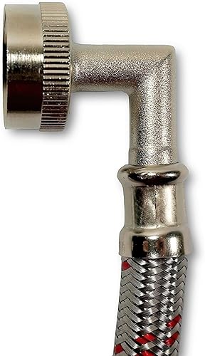 Miniatura 10 de Mangueras para lavadora de acero inoxidable con codo de primera calidad codificado por color