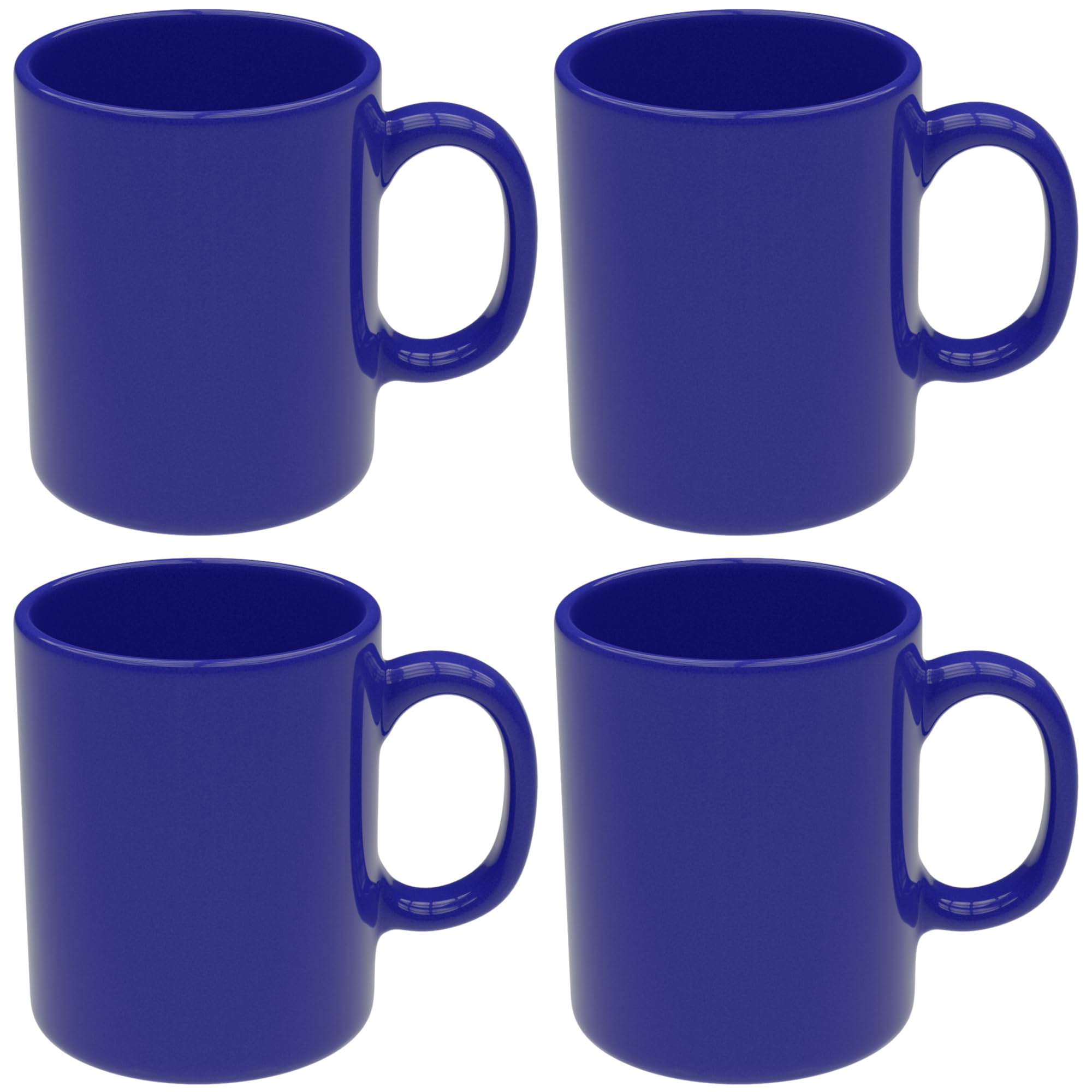Amazon.com | Omniware Teaz Cafe 11 oz Classic Mug, Set of 4 - Vintage Stoneware  Coffee Cups, Nostalgic 50s-Inspired Drinkware, Rustic Farmhouse Aesthetic,  Dishwasher Safe, Ideal for Tea or Espresso (Cobalt): Coffee