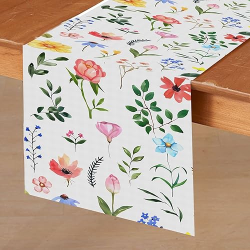 Miniatura 1 de Camino de mesa de primavera  Decoración de mesa de café de Pascua de 13 x 72 pulgadas decoración de mesa rústica de arpillera de búfalo a cuadros