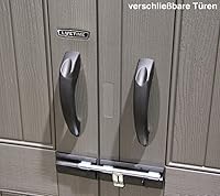 Vista 6 de Lifetime Gabinete de almacenamiento 7 x 4.5 pies Cobertizo exterior de jardín