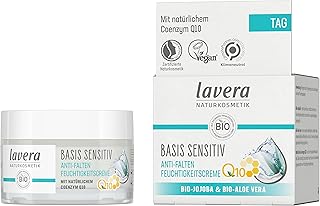 lavera Moisturising Cream Q10 - Reduces Wrinkles - Moisturising - Anti-Ageing Day Cream - Organic - Vegan - Certified Natural Cosmetics - Natural - Face Cream - Pack of 1-50 ml