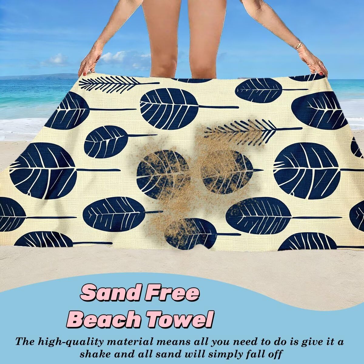 Toalla Playa 100x220 cm, Toalla Gimnasio Microfibra Secado Rapido, Juego de 2 Antiarena Toallas de Playa, Ligera Compacta Toallas Microfibra Grande para Viaje, Regalo Hombre Regalo Mujer (Retro) -5043
