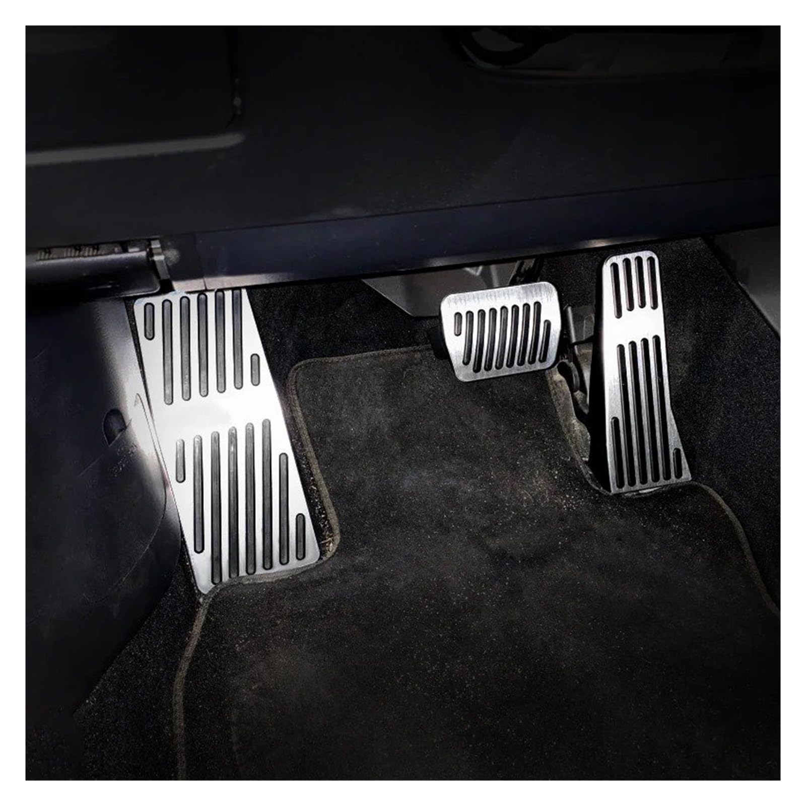 Pedaliera Auto Per Mazda 3 BP CX30 CX50 CX60 MX30 MX-30 2019-2024 Poggiapiedi Gas Freno Pedale Pad Copertura(AT 2pcs Silver)