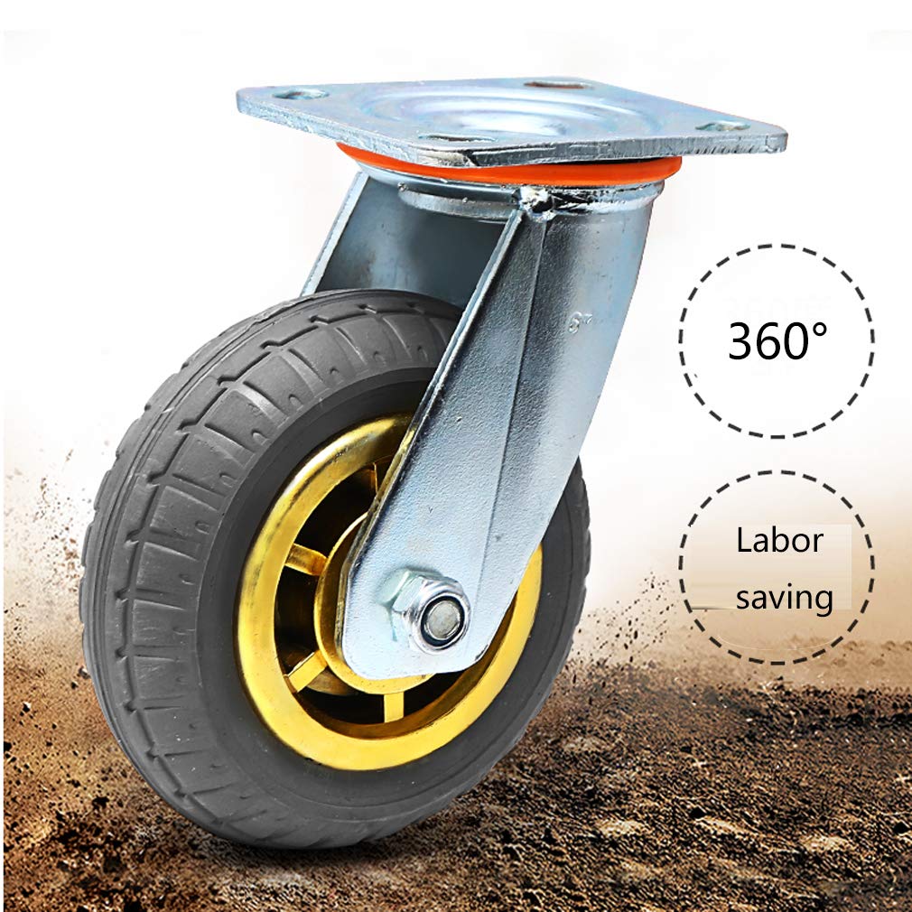 Ruote girevoli resistenti, capacità di carico singola ruota 500 kg, ideali per carrelli, ponteggi e carrelli pianali