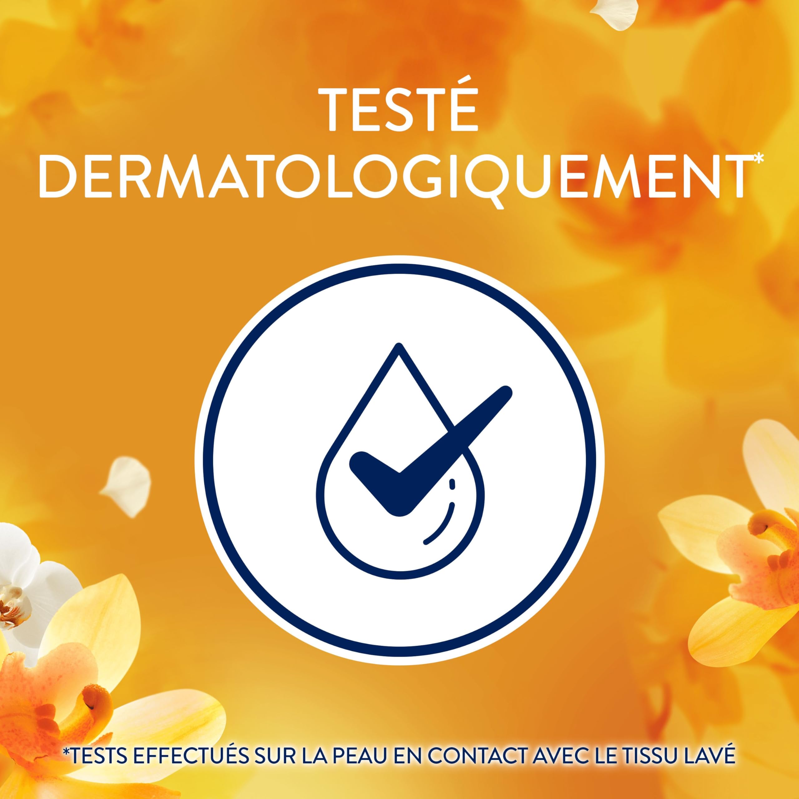 Lenor Adoucissant 440 Lavages (55x8), Parfum Ambre et Orchidée, 24H De Fraîcheur Relaxante, Avec Une Touche D’Huiles Essentielles, Testé Dermatologiquement, Fabriqué En France