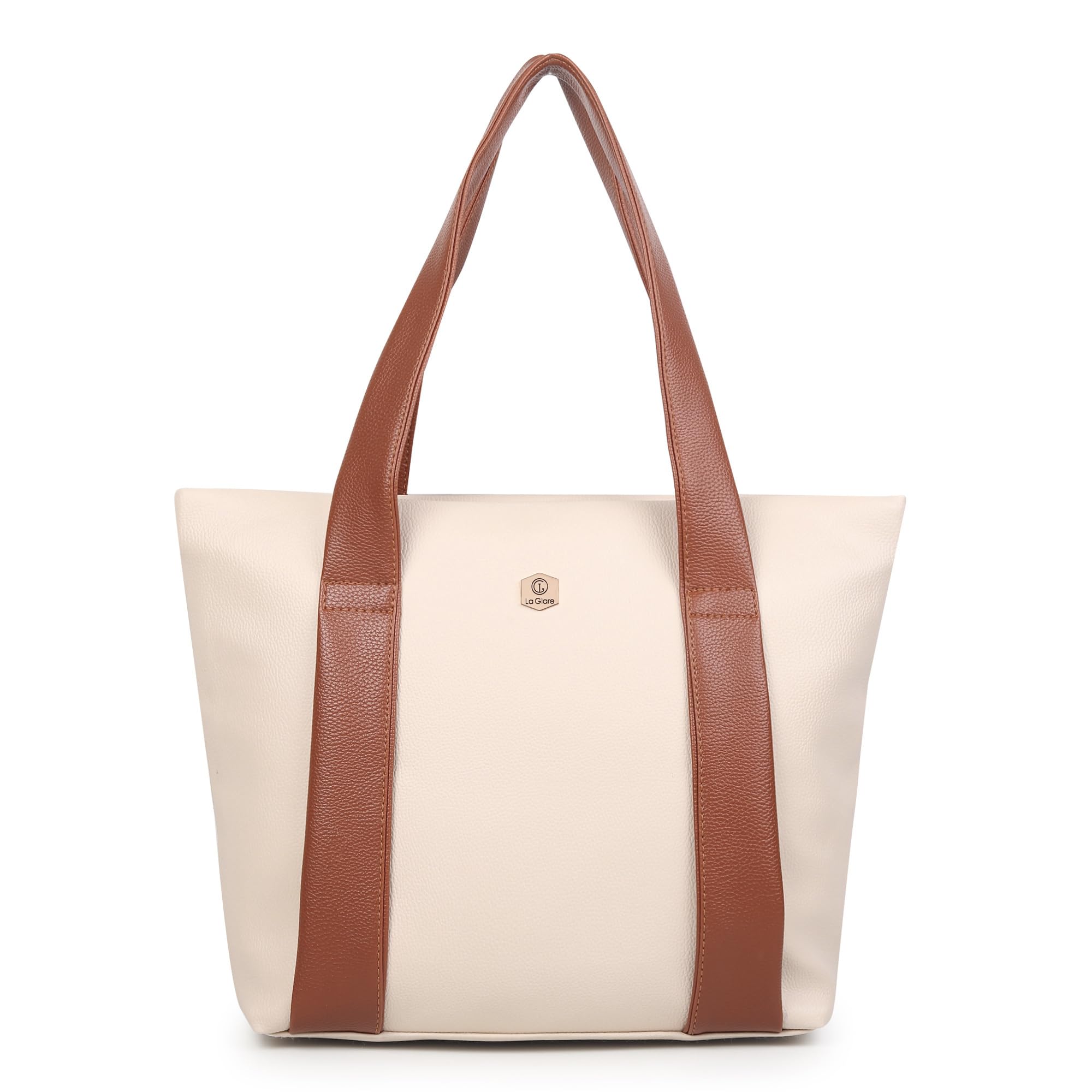 Women Tote Bag with Zipper, Double Compartment for Smart Storage | Handbag for Office use, travel, college, work-image-36