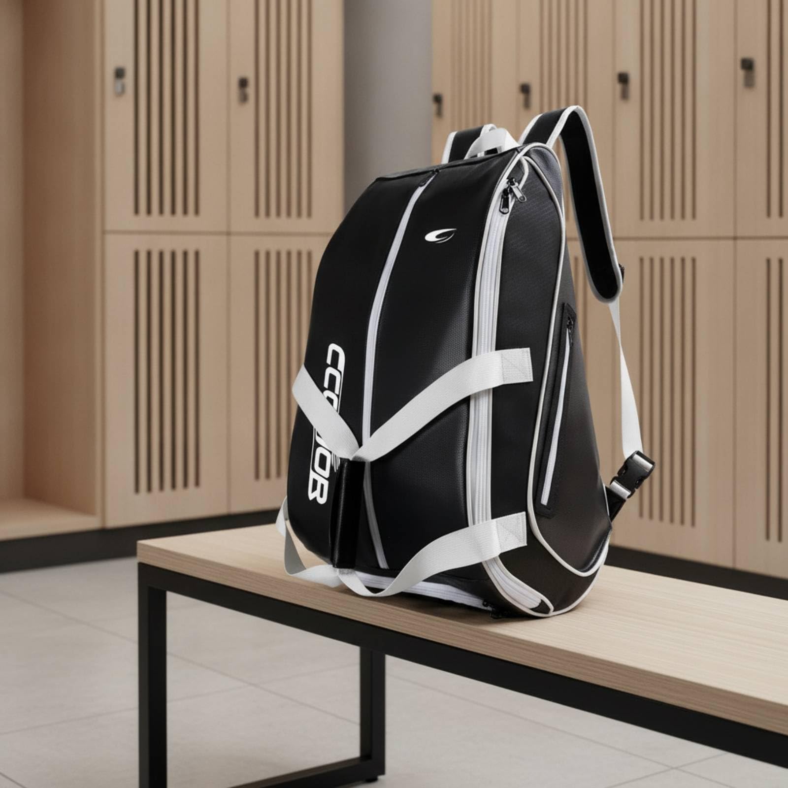 Zaino da Tennis Resistente Zaino da Pickleball Imbottito Borsa Porta Racchette per Tennisti,