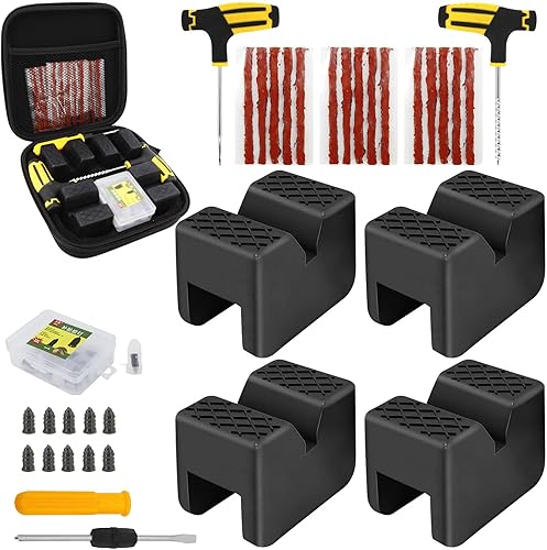 Adaptador universal de almohadilla de gato, almohadilla de soporte para gato de automóvil, almohadillas de goma de elevación ranurada, adaptadores