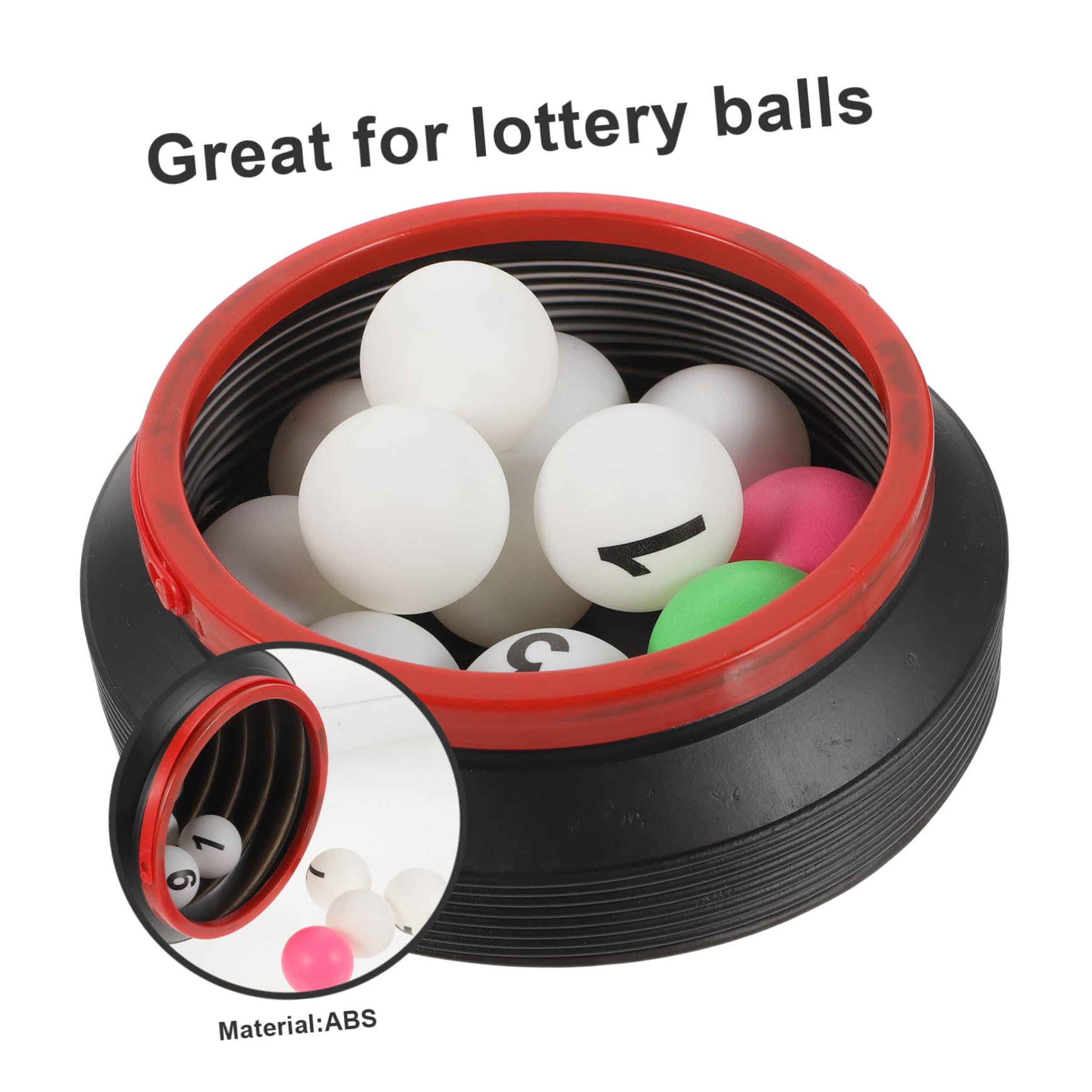 Toddmomy Balls with Numbers 13pcs Abs Table Tennis Balls Printed Storage Bucket