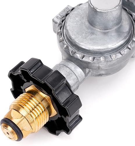 Vista 16 de Stanbroil Regulador de propano vertical de dos etapas con salida NPT hembra de 3/8 pulgadas y entrada NPT hembra de 1/4 pulgadas para tanque