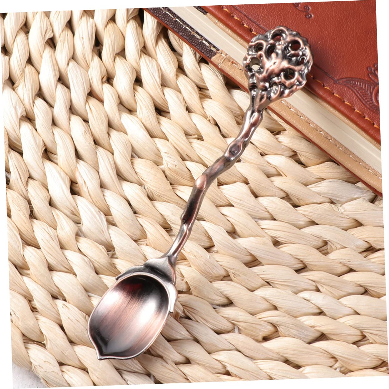 BESTonZON 15 Piezas Cucharas Antiguas Cucharas De Café Antiguas Cucharas Doradas Para Café Cucharas Para Mezclar Trajes Negros Cucharas De Espresso Cuchara Sopera Anticuado