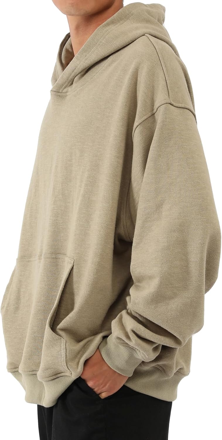 Hoodies for Men & Women Winter Warm Heavyweight Pullover Cotton Blend Oversized Sweatshirt with Kangaroo Pocket - Image 4