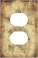 Vista 136 de Funky Retro Vintage 70s 60s Boho Hippie Hongo Botánico Floral 2 Gang Interruptor de luz de palanca doble Placa de pared Cubierta de toma