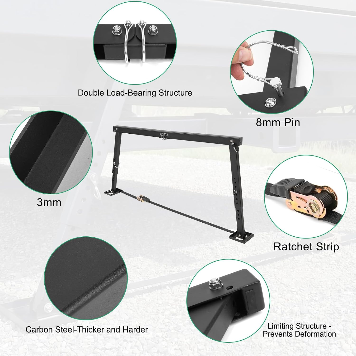 UNIONLUX RV Stabilizer Upgraded Super Heavy Duty, Reduces RV Wobble & Sway, Adjustable Shape of Load-Bearing Structure, Adjustable Height of 18.5" to 28", RV Trailer Accessories & Camper Essentials